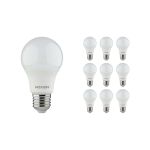 Fordelspakke 10x Noxion Lucent Classic LED E27 Pære matt 8W 806lm - 840 kold hvid | erstatter 60W