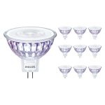Fordelspakke 10x Philips Master Value LED Spot GU5.3 MR16 7.5W 621lm 36D - 927 ekstra varm hvid | bedste farvegengivelse - dæmpbar - erstatter 50W