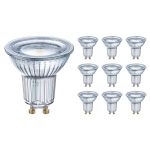 Fordelspakke 10x Ledvance Performance LED spot Reflektor GU10 PAR16 4.3W 350lm 120D - 827 ekstra varm hvid | erstatter 32W