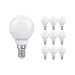 Fordelspakke 10x Noxion Lucent Lustre LED E14 Kugle matt 4.5W 470lm - 827 ekstra varm hvid | erstatter 40W