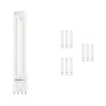 Fordelspakke 10x Ledvance Dulux-L LED 8W - 830 Varm Hvid | 4-Pinde - Erstatter 18W
