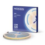 Noxion LED Strip Naga 5 Meter 24V - 320LEDs/m - COB - 8W/m - 940 Kold Hvid | 8mm - IP65 - Bedste Farvegengivelse