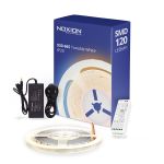 Noxion LED Strip Naga 5 Meter Komplet sæt - Zigbee - 24V - 120LEDs/m - 9.6W/m - 930-965 Justerbar Hvid | 8mm - IP20 - Bedste Farvegengivelse - SMD2835