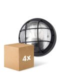 Fordelspakke 4x D'Lite Vægbelysning Ecco Sort Runde | IP54 - Egnet til 1x E27