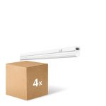 Fordelspakke 4x Ledvance LED Lysrender Linear Kompakt Kontakt 8W 800lm - 830 Varm Hvid | 60cm