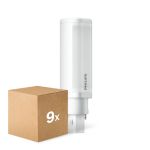 Fordelspakke 9x Philips CorePro PL-C LED 5.9W 660lm - 840 Kold Hvid | 2-Pinde - Erstatter 13W