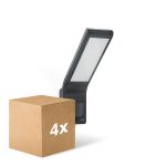 Fordelspakke 4x Steinel LED Projektør XLED Home Antracit 10.5W 550lm - 830 Varm Hvid | IP44 - Bevægelsessensor - Symmetrisk