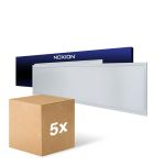 Fordelspakke 5x Noxion LED Panel Ecowhite V4.0 28W 3400lm - 840 Kold Hvid | 120x30cm - UGR <19 - Philips driver