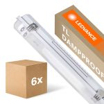 Fordelspakke 6x Ledvance LED Vandtæt Lysrender Fugttæt Armaturhus Performance | Egnet Til 2x150cm LED Lysrør