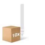 Fordelspakke 10x Noxion Lucent PL-S LED  6W - 830 Varm Hvid | 2-Pinde - Erstatter 11W