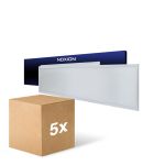 Fordelspakke 5x Noxion LED Panel Ecowhite V4.0 28W 3200lm - 830 Varm Hvid | 120x30cm - UGR <19 - Philips driver