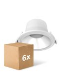 Fordelspakke 6x Noxion LED Downlight Apollo V2.0 6-12W 690-1460lm 60D - 830/840 CCT | 145mm - Udsnit 120mm