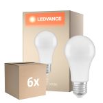 Fordelspakke 6x Ledvance Classic LED E27 Pære matt 14W 1521lm - 827 ekstra varm hvid | dæmpbar - erstatter 100W