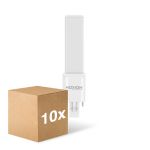 Fordelspakke 10x Noxion Lucent PL-S LED 2.8W - 840 Kold Hvid | 2-Pinde - Erstatter 5W