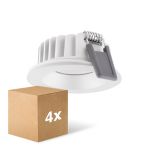 Fordelspakke 4x Ledvance LED spot Air Fix Aluminium Hvid 6W 480lm 36D - 927 ekstra varm hvid | Udsnit 68mm - IP65 - bedste farvegengivelse - dæmpbar