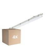 Fordelspakke 4x Philips LED Vandtæt Lysrender Ledinaire WT065C 23/42W 2900/4800lm - 840 Kold Hvid | 120cm