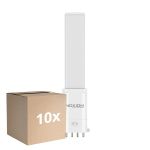 Fordelspakke 10x Noxion Lucent PL-S LED  4.3W - 827 Ekstra Varm Hvid | 4-Pinde - Erstatter 9W