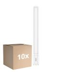 Fordelspakke 10x Philips CorePro PL-L LED Pære Mains 24W - 830 Varm Hvid | 4-Pinde - Erstatter 55W