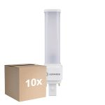 Fordelspakke 10x Ledvance DULUX-D LED 5W - 840 Kold Hvid | 2-Pinde - Erstatter 10W