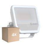 Fordelspakke 4x Ledvance LED Projektør Aluminium Hvid 41W 6000lm 100D - 840 Kold Hvid | IP66 - Symmetrisk