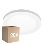 Fordelspakke 20x Noxion LED downlight Ecowhite Hvid 18W 1530lm 110D - 830 840 860 Justerbar Hvid | 217mm - Udsnit 55-175mm - dæmpbar