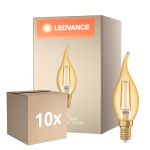 Fordelspakke 10x Ledvance Vintage 1906 LED E14 Kerte guld 2.5W 220lm - 824 ekstra varm hvid | erstatter 22W