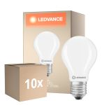 Fordelspakke 10x Ledvance Classic LED E27 Pære Matt 5.9W 806lm - 827 Ekstra Varm Hvid | Dæmpbar | mable - Erstatter 60W
