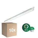 Fordelspakke 10x Philips LED Vandtæt Lysrender Coreline WT120C G3 28W 4600lm - 840 Kold Hvid | 120cm - Erstatter 2x36W