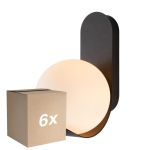 Fordelspakke 6x Nordlux Dalius Vægbelysning Sort | Egnet til 1x E27