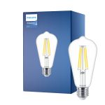Philips MASTER Value LED Pære E27 Edison filament klar 5.9W 806lm - 927 ekstra varm hvid | bedste farvegengivelse - erstatter 60W