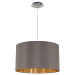 Eglo Pendel Lampe Maserlo Stål Satin Nikkel | Egnet til E27