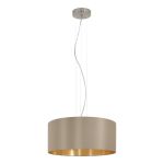 Eglo Pendel Lampe Maserlo Stål Satin Nikkel | Egnet til 3x E27