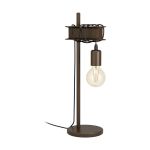 Eglo Bordlampe Townshend 4 Stål Brun Sort | IP20 - Egnet til 1x E27 