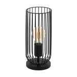 Eglo Bordlampe Roccamena Stål Sort | Egnet til 1x E27