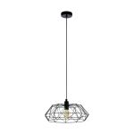 Eglo Pendel Lampe Carlton 2 Stål Sort | IP20 - Egnet til 1x E27 