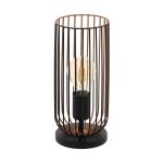 Eglo Bordlampe Roccamena Sort, Kobber | Egnet til 1x E27
