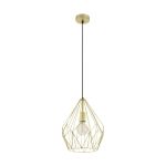Eglo Pendel Lampe Carlton Stål Guld | IP20 - Egnet til 1x E27 