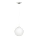 Eglo Pendel Lampe Rondo Stål Satin Nikkel | Egnet til E27