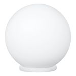 Eglo Bordlampe Rondo Plast  Hvid | Egnet til 1x E27