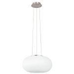 Eglo Pendel Lampe Optica Stål Satin Nikkel | Egnet til 2x E27