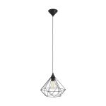 Eglo Pendel Lampe Tarbes Sort | IP20 - Egnet til 1x E27 