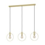 Eglo Pendel Lampe Manizales Stål Guld | IP20 - Egnet til 3x E27 