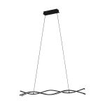 Eglo Pendel Lampe Lasana 3 Stål Aluminium Sort 11W 1500lm - 830 Varm Hvid | IP20
