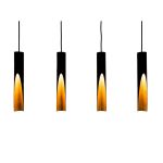 Eglo Pendel Lampe Barbotto Stål Sort, Guld 18W 1380lm - 830 Varm Hvid | Egnet til GU10