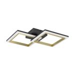 Eglo Loftlampe Calliera Stål Sort Guld 18.4W 2500lm - 840 Kold Hvid | IP20 - Dæmpbar 