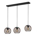 Eglo Pendel Lampe Almanzora Sort, Kobber | Egnet til 3x E27