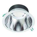 Philips LED downlight Coreline DN142B Aluminium Hvid 19.2W 2300lm 60D - 840 kold hvid | Udsnit 200mm - IP54 - UGR<19