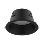 Noxion LED Downlight Hera Dyb Forsænket Sort 21W 2400lm 100D - 827-830-840 CCT | 226mm - Udsnit 200mm