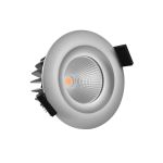 Noxion LED spot Gimba Aluminium 6W 400lm 36D - 927 ekstra varm hvid | Udsnit 74mm - IP44 - bedste farvegengivelse - dæmpbar