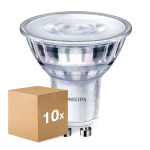 Fordelspakke 10x Philips Corepro LED Spot GU10 PAR16 4W 345lm 36D - 827 ekstra varm hvid | dæmpbar - erstatter 50W
